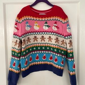 Mini Boden- girls holiday sweater 9-10